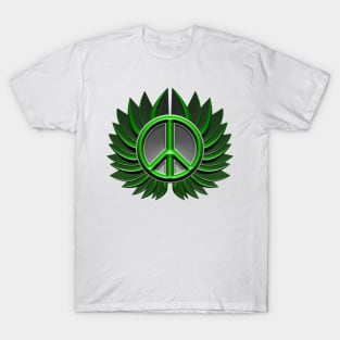 green peace symbol flower T-Shirt